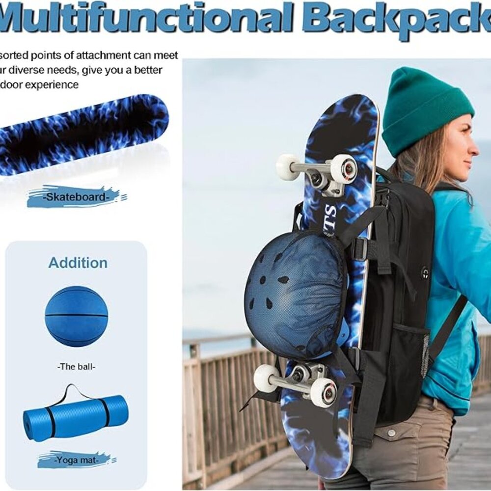 Skateboard Backpack - Picture 7 of 9